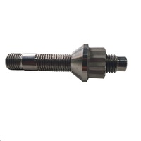 M12X1.25 TO 1.5 GRADE 5 TITANIUM STUD 12 PT NUT 60 DEGREE TAPER