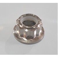 M12X1.5 THREAD PITCH TITANIUM 12 POINT NYLOCK NUT GRADE 5