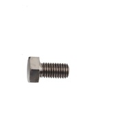 M3X10MM 0.5 THREAD PITCH TITANIUM DIN 933 HEX HEAD BOLT GRADE 5