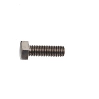 M5X60MM 0.8 THREAD PITCH TITANIUM DIN 933 HEX HEAD BOLT GRADE 5