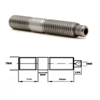 M7X1.00 GRADE 5 TITANIUM STUD