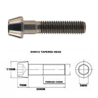 M7X30MM 1.00 THREAD PITCH TITANIUM TAPERED SOCKET HEAD BOLT