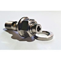M8X1.25 MANIFOLD STUD NUT AND WASHER SET FLANGE HEX NUT