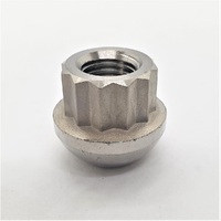 TITANIUM M12X1.5 12 POINT 60 DEGREE TAPER WHEEL NUT