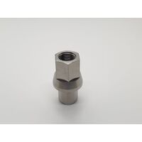 TITANIUM M14X1.5 SHORT SHANK WHEEL NUT