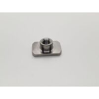 TITANIUM 14X20MM M6X1.0 THREAD RECTANGLE FLANGE M6X1.00