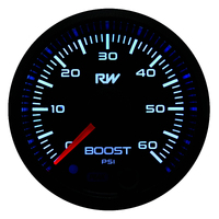 Raceworks 52mm Electronic Diesel Boost Gauge Kit 60PSI