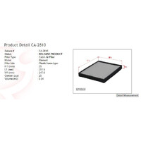 Sakura CA-2810 Interior Cabin Air Filter -  CA-2810