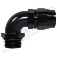 SPEEDFLOW ORB 90 Degree Hose Ends to Male Port ~ Cutter Style - '-12 Hose to -12 Male Red/Blue