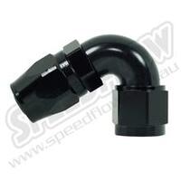 SPEEDFLOW 100 Series 120 Degree Hose Ends ~ Cutter Style 4 Black