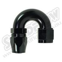 SPEEDFLOW 100 Series 180 Degree Hose Ends ~ Cutter Style 20 Black