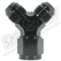 SPEEDFLOW Y Piece 45 Degree All Male - 10 Red/Blue
