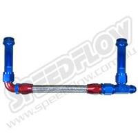 SPEEDFLOW -8 Holley Dominator 4500 Carburettor Kits Suit 7/8\-20 Inlet Threads - 200 Series Teflon Braided Hose....