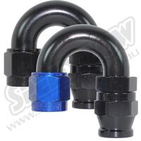 SPEEDFLOW 200 Series 180 Degree Hose Ends 6 Black