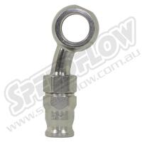 SPEEDFLOW 200 Series 3/8”-M10 Banjo Hose End 20 Degree Side – Steel