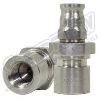 SPEEDFLOW 200 Series Female Concave Seat Hose Ends - '-03 Hose to M10 x 1.0 - Long Body with C-Clip Groove