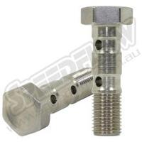 SPEEDFLOW 3/8\-24 Double Banjo Bolts for 10mm Banjo - Aluminium