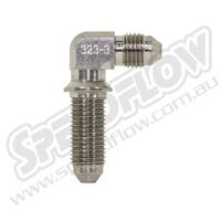 SPEEDFLOW Steel Flare Bulkhead 90 degree - 03 Male Straight Bulkhead