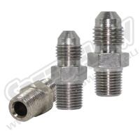SPEEDFLOW AN Flare to BSPT Steel Adapters - 03 Male to 1/8\ BSPT Male