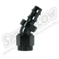SPEEDFLOW 400 Series 30 Degree Hose Ends 12 Black