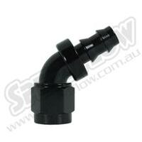SPEEDFLOW 400 Series 60 Degree Hose Ends 6 Black