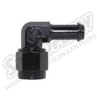 SPEEDFLOW 413 Series 90 Degree Hose Ends - '-4 Fem to 5/16\ Black