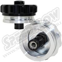 SPEEDFLOW 2\ Cap \u0026 Weld Bung With Roll Over Vent - Raw (No Anodising)
