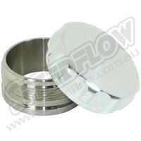SPEEDFLOW 2\ Filler Cap \u0026 Weld Bung Assemblies - Stainless Steel Black