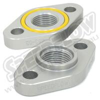 SPEEDFLOW Turbo Flange Adapter 52.4mm Hole Centres - Natural(Clear Anodising)