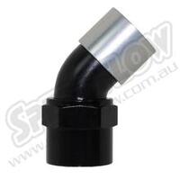 SPEEDFLOW 550 Series 45 Degree Hose End 10 Black