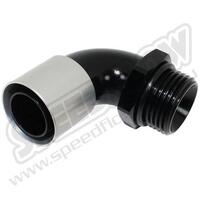 SPEEDFLOW 550 Series 90 Degree Hose End to Male -12 Port - Black