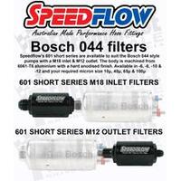 SPEEDFLOW Fuel Pump Check Valve Non-Return Valve Suit Bosch 044 - 612-06......-6 to M12 x 1.5 Male Ends Blue Black