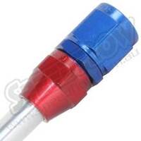 SPEEDFLOW Female Swivel To Tube Adapter - '-04 Male to 1/4\ Tube Red/Blue