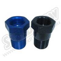 SPEEDFLOW NPT to Mechanical Temp Gauge Probe Adapter - 6 Blue