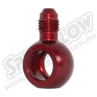 SPEEDFLOW AN Male to 14.5mm Aluminium Banjo - '-06 to 14.5mm Banjo Aluminium Red
