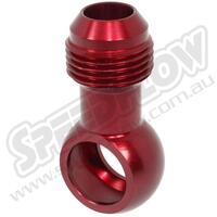 SPEEDFLOW AN Male to 16mm Banjo - '-10 to 16mm Banjo Red