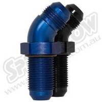 SPEEDFLOW AN Flare Bulkheads 45 Degrees 3 Blue