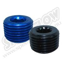 SPEEDFLOW NPT In Hex Plugs - 1/4\ NPT Blue