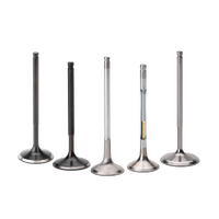 SUPERTECH  BLACK NITRIDED INTAKE VALVE - FLAT for HONDA K20/K24 VTEC