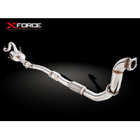 XForce 3in Turbo-Back Exhaust w/Cat - Non-Polished Stainless