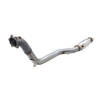 XForce Non-Polished Stainless Steel 3in Dump-Pipe w/Metallic Cat (WRX/STi 08-14)