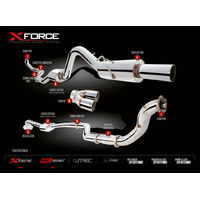 XForce 3.5in Turbo-Back Exhaust w/4in Dump (Falcon FG XR6/G6/F6 Turbo Ute)