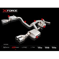 XForce Twin 2.5in Cat-Back Exhaust - Quad Tip (Falcon BF XR8/GT Sedan) E4-FGT02-CBS