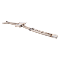 XForce Twin 2.5" Cat-Back Straight Pipe Rear Raw 409 Stainless E4-HV22-3-CBS