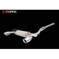 XForce 3in Cat-Back Exhaust - Non-Polished Stainless for (Lancer Ralliart 08-15)