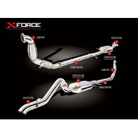 XForce 3in Turbo-Back Exhaust, Non-Polished Stainless (Triton 2.5L ML-MN)