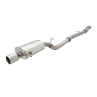 XForce 3" Cat Back System Oval Single Tip Rear Raw 409 Stainless Steel