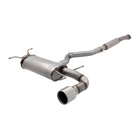 XForce 3in Cat-Back Exhaust Single Tip - Non-Polished Stainless E4-SW08-CBS