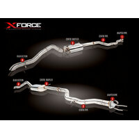 XForce 3in Cat-Back Exhaust - Mild Steel (Amarok 4WD 2011+) EM-VA11-4WD-CBS