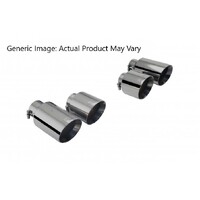 4in Tips to suit XForce Cat-Back Exhaust (Audi S3 8V Sedan 2013+) Black